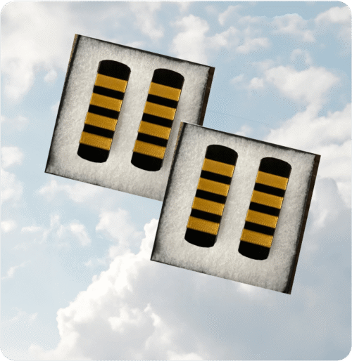 rounded double captain insignias - gold